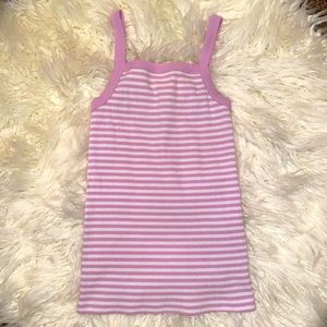 Purple striped tank top